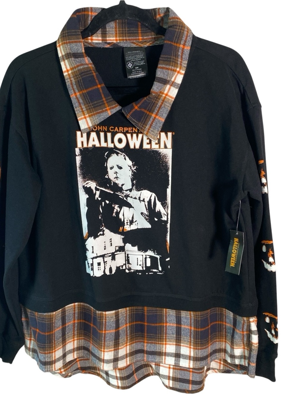 John Carpenter's Halloween Vintage Top Michael Myers Medium Flannel 1978 New